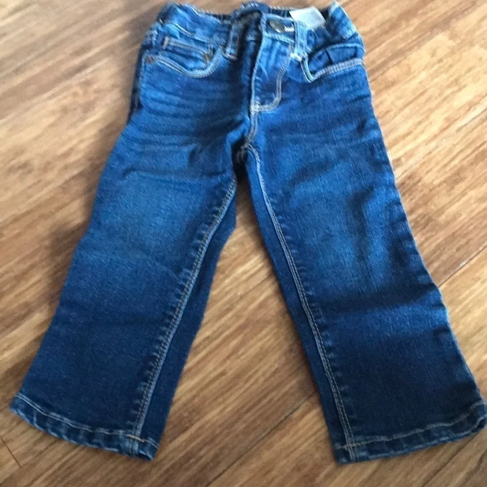Gap Buffalo Check Flannel and Old Navy Jeans Set